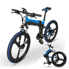 Intelligent PAS Foldable Electric Bike 26 Inch Full Suspension Long Life Span