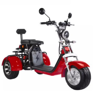 Красный зеленый скутер подвижности 3 колес электрический для улицы законные 60-80km 2000W взрослых