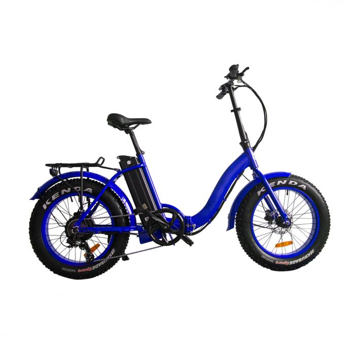 горные велосипеды жирного колеса 48V 500w электрические на охотиться 20" полный подвес складывая Ebike 1
